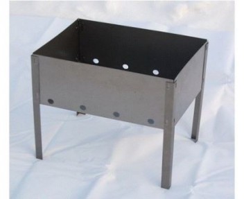 Мангал сборный Эконом 400*250*400 (сталь 0,4мм) в г/карт. Бастион-пром