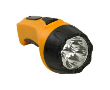 Фонарь аккумуляторный, 4 LED DC (свинцово-кислотная батарея), желтый, TH2293