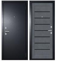 Дверь входная  Дверные решения METIX 24 (Антик сребро/Бетон графит) 960*2050, R, комплект