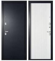 Дверь входная  Дверные решения METIX 28 (Букле черный/Белуччи) 960*2050, R, комплект