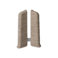 203 Заглушки (левая/правая) Лексида 80мм Дуб беленый (1пара/блистер)