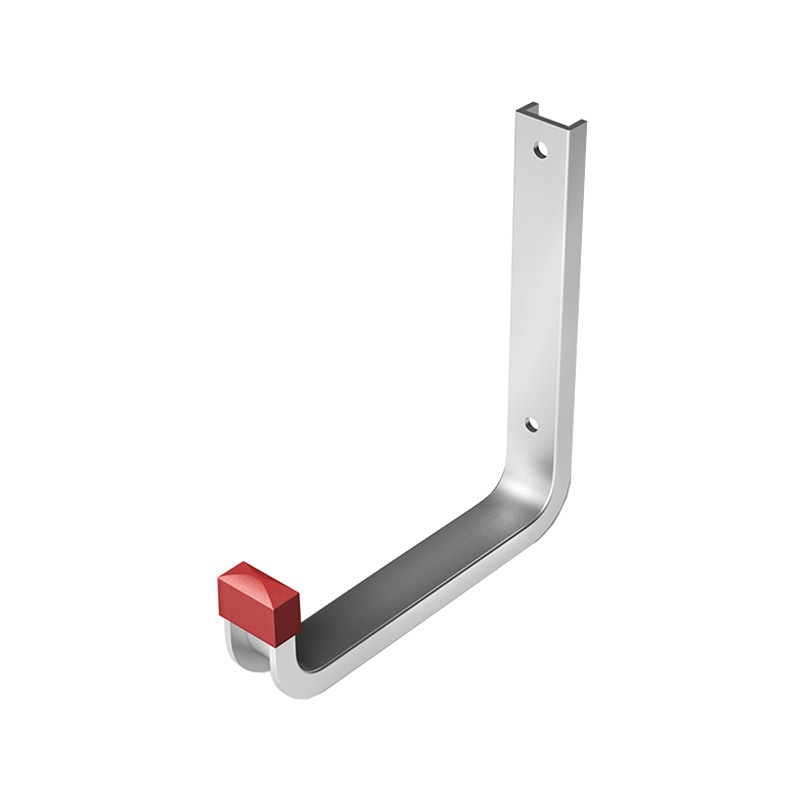 Крюк настенный, 190х220мм, алюминий, серебро анодированное