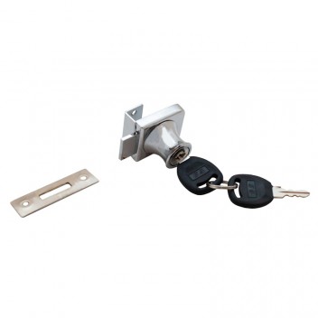 Замок для стеклянной двери № 804 (хром)