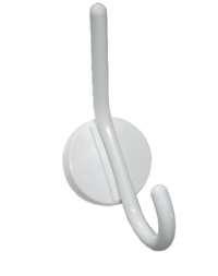 Вешалка 1-о крючковая снежно-белая, пластмасса Кунгур