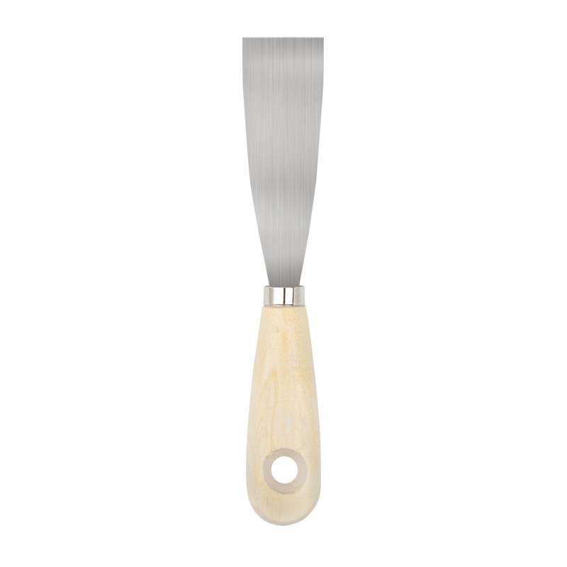 БИБЕР 35100 Шпатель с дер. рукояткой 25мм (12/240)