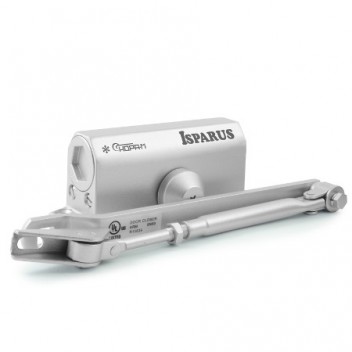 Доводчик ISP 410 (от 15 до 60кг) морозостойкий (серебро)