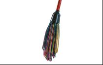 Метла полипроплен круглая (черенок деревянный с ПВХ покрытием) 3 секц