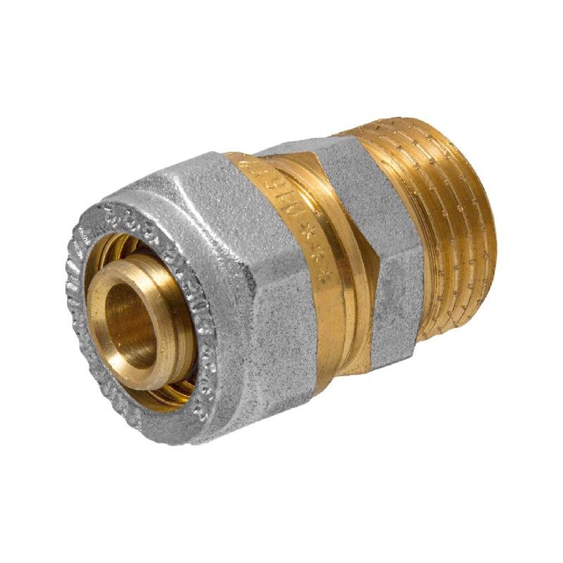 Соединитель 16х1/2" НР для м/п
