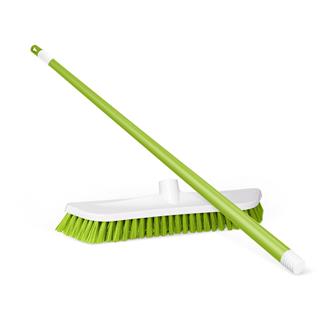 Комплект 2 в 1 щетка полотерная Elite Волга + черенок 120см, салатовый, арт 555-311