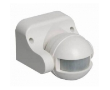 Датчик движения ДД 009 белый, макс. нагрузка 1100Вт, угол обзора 180град., дальность 12м, IP44, IEK
