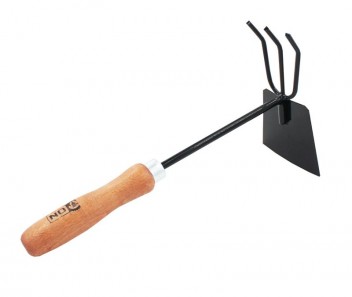 Рыхлитель 3 + мотыжка комбинированные, п/о, деревянная ручка ON