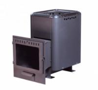 Печь банная чугунная "СИБИРЬ-24" С универсальной чугунной топочной дверкой (сетка)