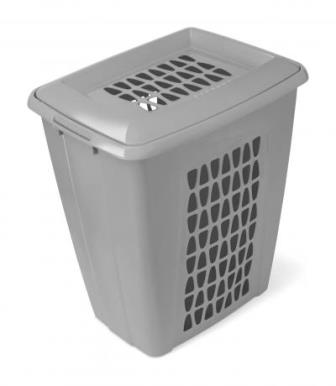 Корзина д/белья 45,0л ПЫЛЬНО СЕРАЯ [МОЛЕТТА]